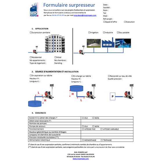 FORMULAIRE SURPRESSION